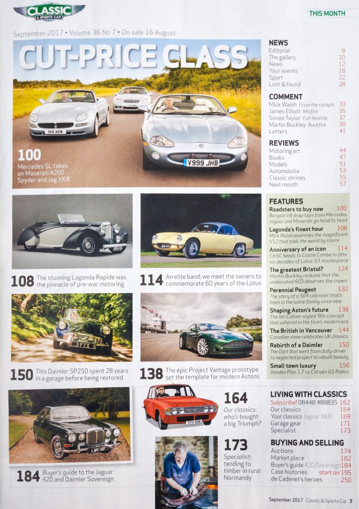 PRESS ARTICLE Classic and Sports Car Magazine Classic Dashboards